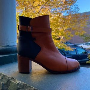 Two tone equestrian inspired Wolverine boots